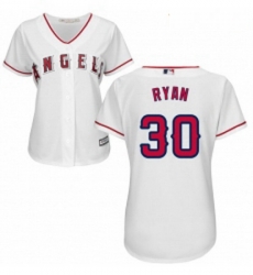 Womens Majestic Los Angeles Angels of Anaheim 30 Nolan Ryan Authentic White Home Cool Base MLB Jersey