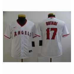 Youth Nike Los Angeles Angels 17 Shohei Ohtani White Home Stitched Baseball Jersey