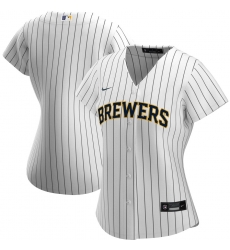 Milwaukee Brewers Nike Women Alternate 2020 MLB Team Jersey White Navy