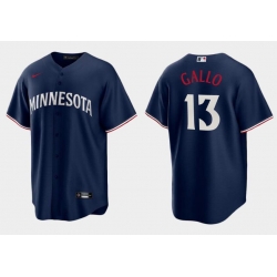 Men Minnesota Twins 13 Joey Gallo Navy Cool Base Stitched Baseball Jersey