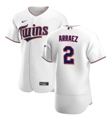 Men Minnesota Twins 2 Luis Arraez Men Nike White Home 2020 Flex Base Player MLB Jersey