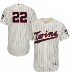 Mens Majestic Minnesota Twins 22 Miguel Sano Authentic Cream Alternate Flex Base Authentic Collection MLB Jersey