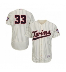 Mens Minnesota Twins 33 Martin Perez Cream Alternate Flex Base Authentic Collection Baseball Jersey