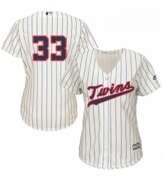 Womens Majestic Minnesota Twins 33 Justin Morneau Authentic Cream Alternate Cool Base MLB Jersey