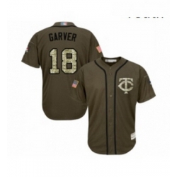 Youth Minnesota Twins 18 Mitch Garver Authentic Green Salute to Service Baseball Jersey 