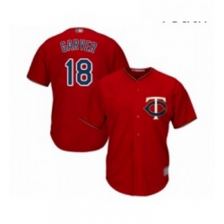 Youth Minnesota Twins 18 Mitch Garver Replica Scarlet Alternate Cool Base Baseball Jersey 