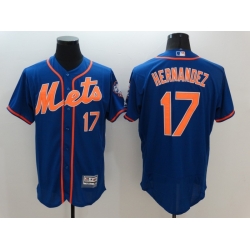 Men New York Mets 17 Keith Hernandez Blue Road Cool Base MLB Jersey