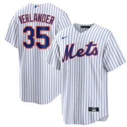 Men New York Mets Justin Verlander  #35 White Cool Base Stitched MLB jersey