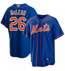Men New York Mets Nike Nolan McLean #26 Blue Home Stitched Player Jersey