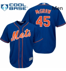 Mens Majestic New York Mets 45 Tug McGraw Replica Royal Blue Alternate Home Cool Base MLB Jersey