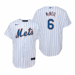 Mens Nike New York Mets 6 Jeff McNeil White Home Stitched Baseball Jersey