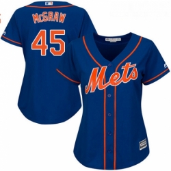 Womens Majestic New York Mets 45 Tug McGraw Replica Royal Blue Alternate Home Cool Base MLB Jersey