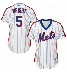 Womens Majestic New York Mets 5 David Wright Authentic White Alternate Cool Base MLB Jersey