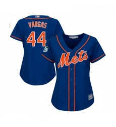 Womens New York Mets 44 Jason Vargas Authentic Royal Blue Alternate Home Cool Base Baseball Jersey 