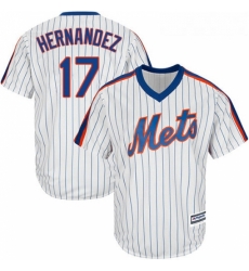 Youth Majestic New York Mets 17 Keith Hernandez Authentic White Alternate Cool Base MLB Jersey