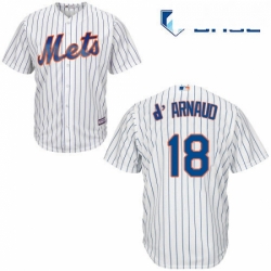 Youth Majestic New York Mets 18 Travis dArnaud Replica White Home Cool Base MLB Jersey