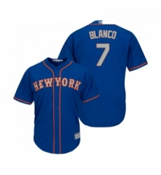 Youth New York Mets 7 Gregor Blanco Authentic Royal Blue Alternate Road Cool Base Baseball Jersey 