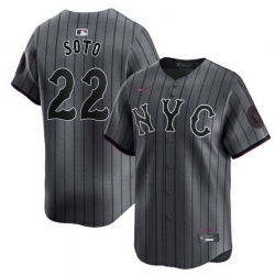 Youth New York Mets Juan Soto #22 City Connect Limited Stitched MLB Jersey