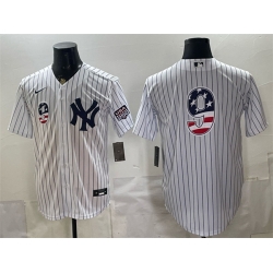 Men New York Yankees  9 Roger Maris White 2026 USA 250 Fourth of July Home Stadium Stitched Baseball Jersey