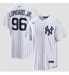 Men New York Yankees  96 George Lombard Jr White Home Limited Stitched Baseball Jersey