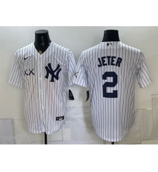 Men New York Yankees x KAWS 2 Derek Jeter White Stadium Stitched Baseball Jersey Men New York Yankees x KAWS 2 Derek Jeter White Stadium Stitched Baseball Jersey