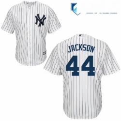 Mens Majestic New York Yankees 44 Reggie Jackson Replica White Home MLB Jersey