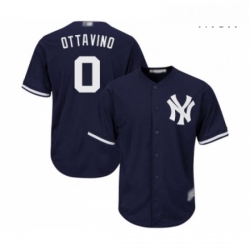 Mens New York Yankees 0 Adam Ottavino Replica Navy Blue Alternate Baseball Jersey 