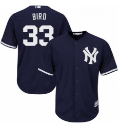 Youth Majestic New York Yankees 33 Greg Bird Authentic Navy Blue Alternate MLB Jersey