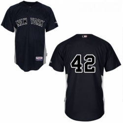 Youth Majestic New York Yankees 42 Mariano Rivera Authentic Black MLB Jersey