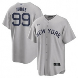 Youth Nike New York Yankees 99 Aaron Judge Gray Cooperstown Collection Home Stitched Baseball Jersey