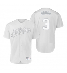 Oakland Athletics Dustin Garneau Drago White 2019 Players Weekend MLB Jersey