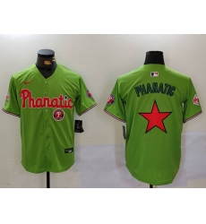 Men Philadelphia Phillies Phanatic Green Cool Base Stitched Jersey 3