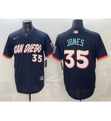 Men San Diego Padres  35 Randy Jones Obsidian 2026 City Connect Stadium Stitched Baseball Jersey