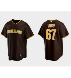 Men San Diego Padres 67 Seth Lugo Brown Cool Base Stitched Jersey