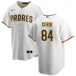 Men San Diego Padres 84 Dylan Cease White Cool Base Stitched Baseball Jersey