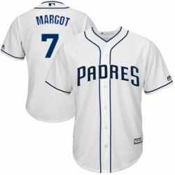 Youth Majestic San Diego Padres 7 Manuel Margot Replica White Home Cool Base MLB Jersey 