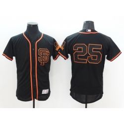 Men San Francisco Giants 25 Barry Bonds Black Flex Base 2021 Nike MLB Jersey