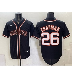 Men San Francisco Giants 26 Matt Chapman 2026 Fashion Replica Black Out Stitched Baseball Jersey Men San Francisco Giants 26 Matt Chapman 2026 Fashion Replica Black Out Stitched Baseball Jersey