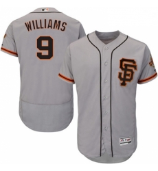 Mens Majestic San Francisco Giants 9 Matt Williams Grey Alternate Flex Base Authentic Collection MLB Jersey