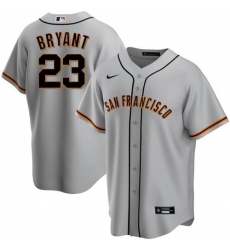 Men's San Francisco Giants #23 Kris Bryant Gray Cool Base Nike Jersey