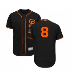 Mens San Francisco Giants 8 Gerardo Parra Black Alternate Flex Base Authentic Collection Baseball Jersey