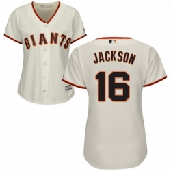 Womens Majestic San Francisco Giants 16 Austin Jackson Authentic Cream Home Cool Base MLB Jersey 