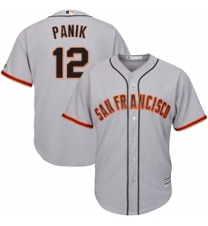 Youth Majestic San Francisco Giants 12 Joe Panik Authentic Grey Road Cool Base MLB Jersey