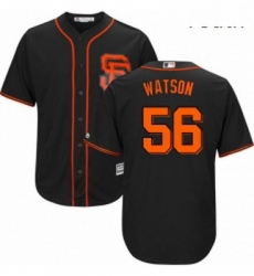 Youth Majestic San Francisco Giants 56 Tony Watson Authentic Black Alternate Cool Base MLB Jersey 