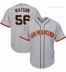 Youth Majestic San Francisco Giants 56 Tony Watson Replica Grey Road Cool Base MLB Jersey 