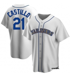 Mens Seattle Mariners 21 Luis Castillo Authentic Alternate Jerseys