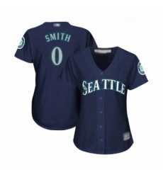 Womens Seattle Mariners 0 Mallex Smith Replica Navy Blue Alternate 2 Cool Base Baseball Jersey 