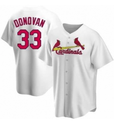 Men ST. LOUIS CARDINALS Brendan Donovan #33 White Cool Base Stitched MLB Jersey