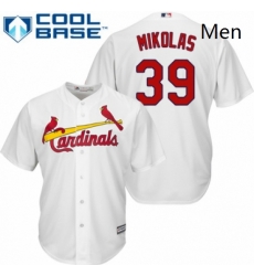 Mens Majestic St Louis Cardinals 39 Miles Mikolas Replica White Home Cool Base MLB Jersey 