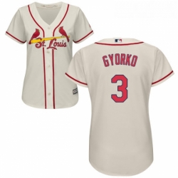 Womens Majestic St Louis Cardinals 3 Jedd Gyorko Authentic Cream Alternate Cool Base MLB Jersey